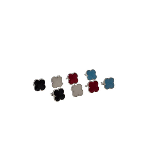 Aretes Van Cleef (Negro, Blanco, Rojo y Azul)