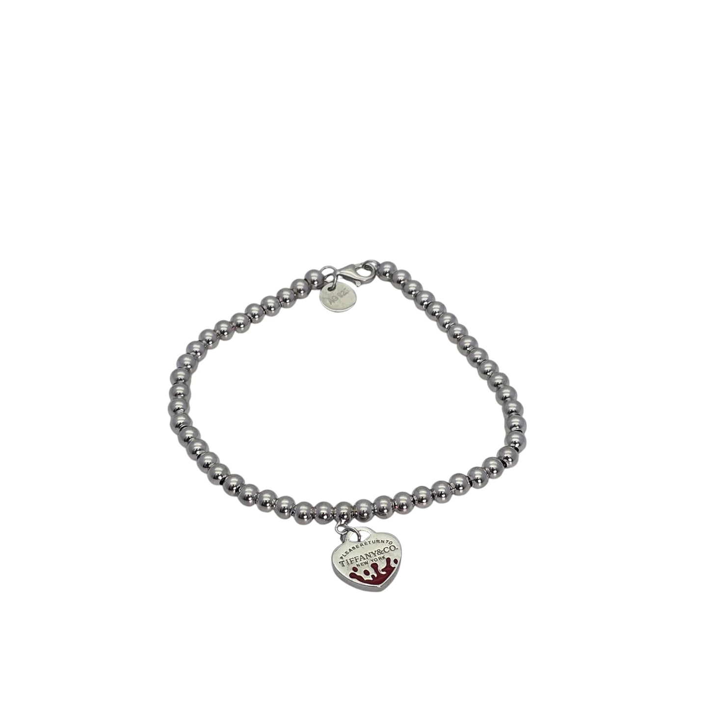 Pulsera Dupe Tiffany Return to Tiffany Splashed Red