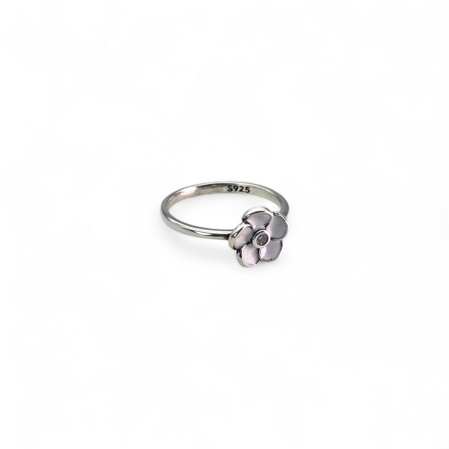 Anillo Flor Blanca Talla 7