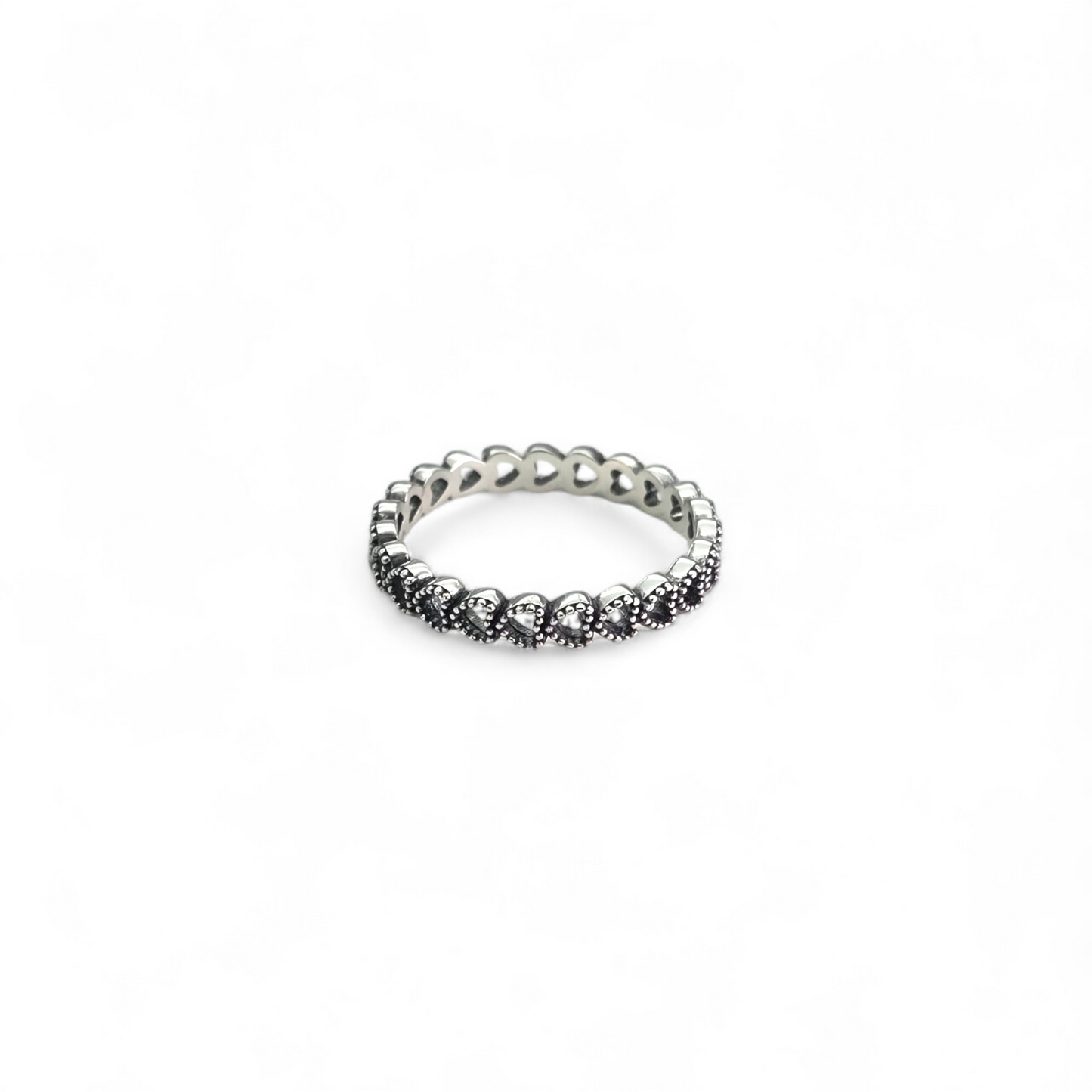 Anillo Dupe Pandora Amor Entrelazado Talla 6 y Talla 8